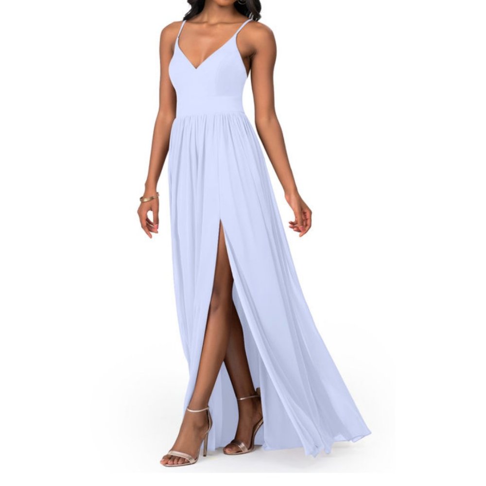 Azazie Kiri Lavender Dress